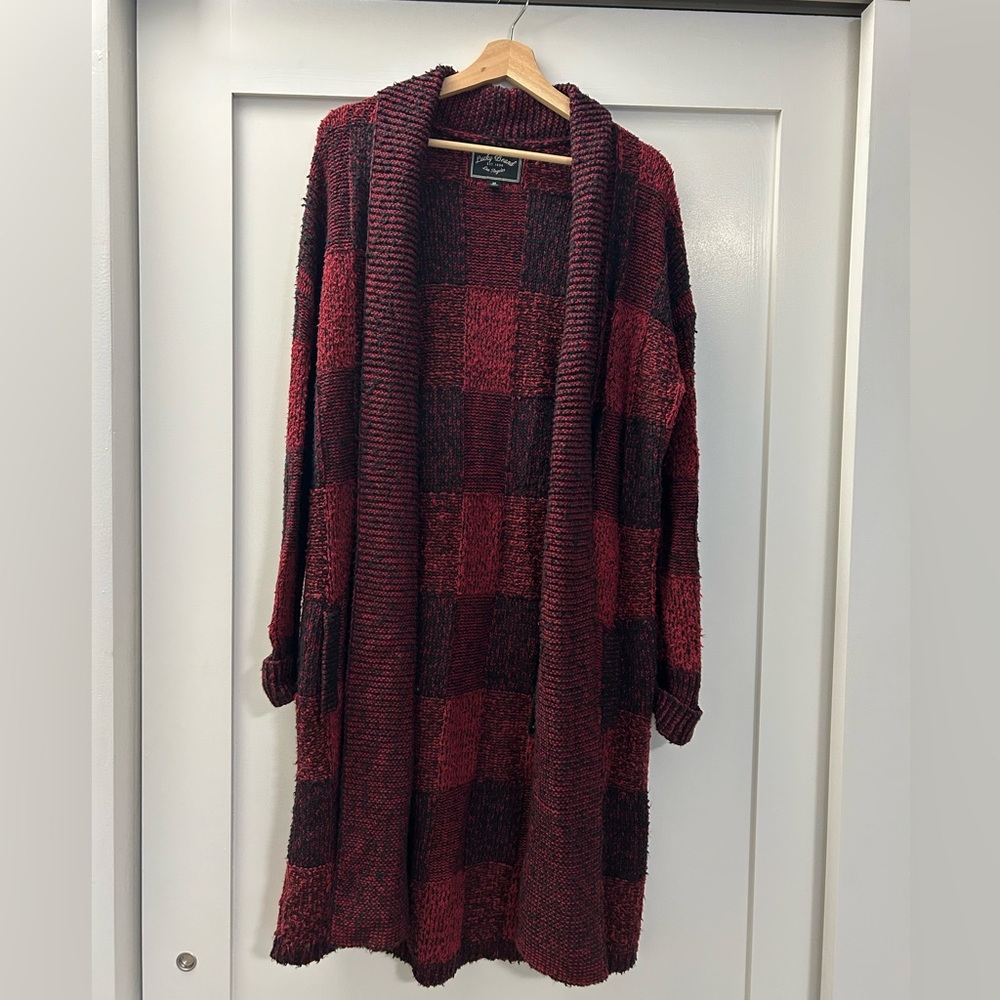 Lucky Brand Plaid Cardigan